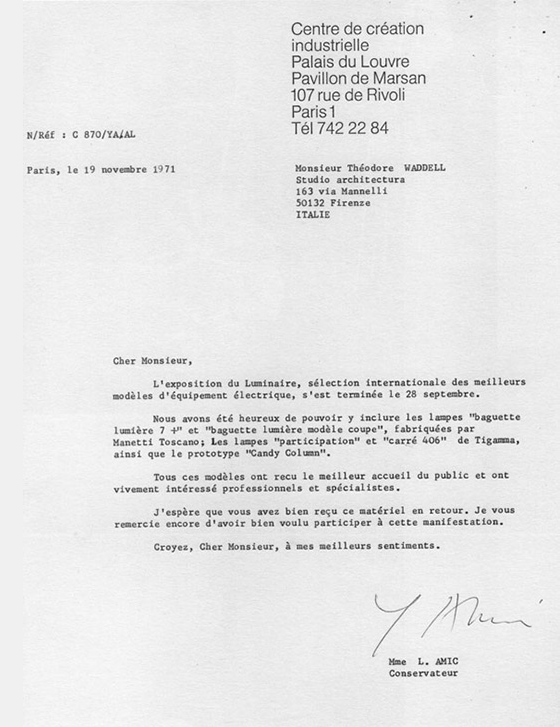 Centre de création Industrielle letter